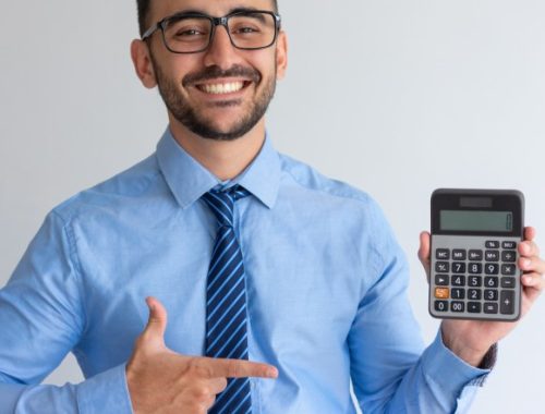 cheerful-banker-advertising-loan-program